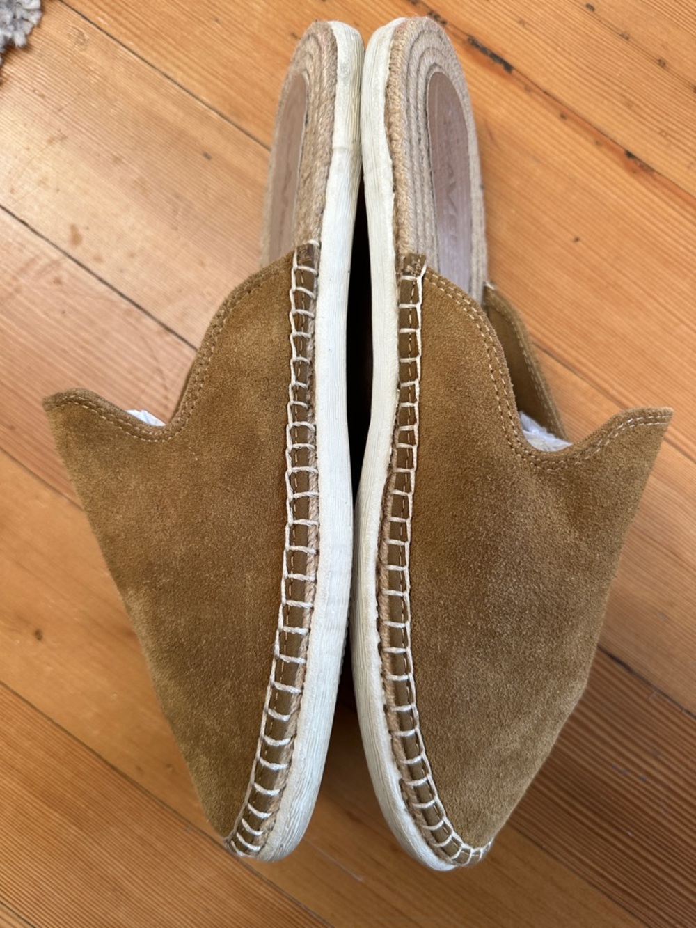 Seavees Suede Slip-On Mule in Camel Brown - Picture 3 of 7